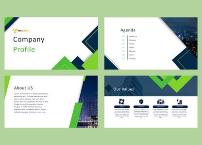 Company Profile Editable PowerPoint Templates