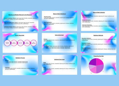 White-Blue theme PPT template
