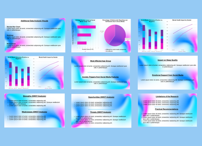 White-Blue theme PPT template