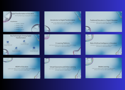 Digital Transformation in Education PowerPoint Template