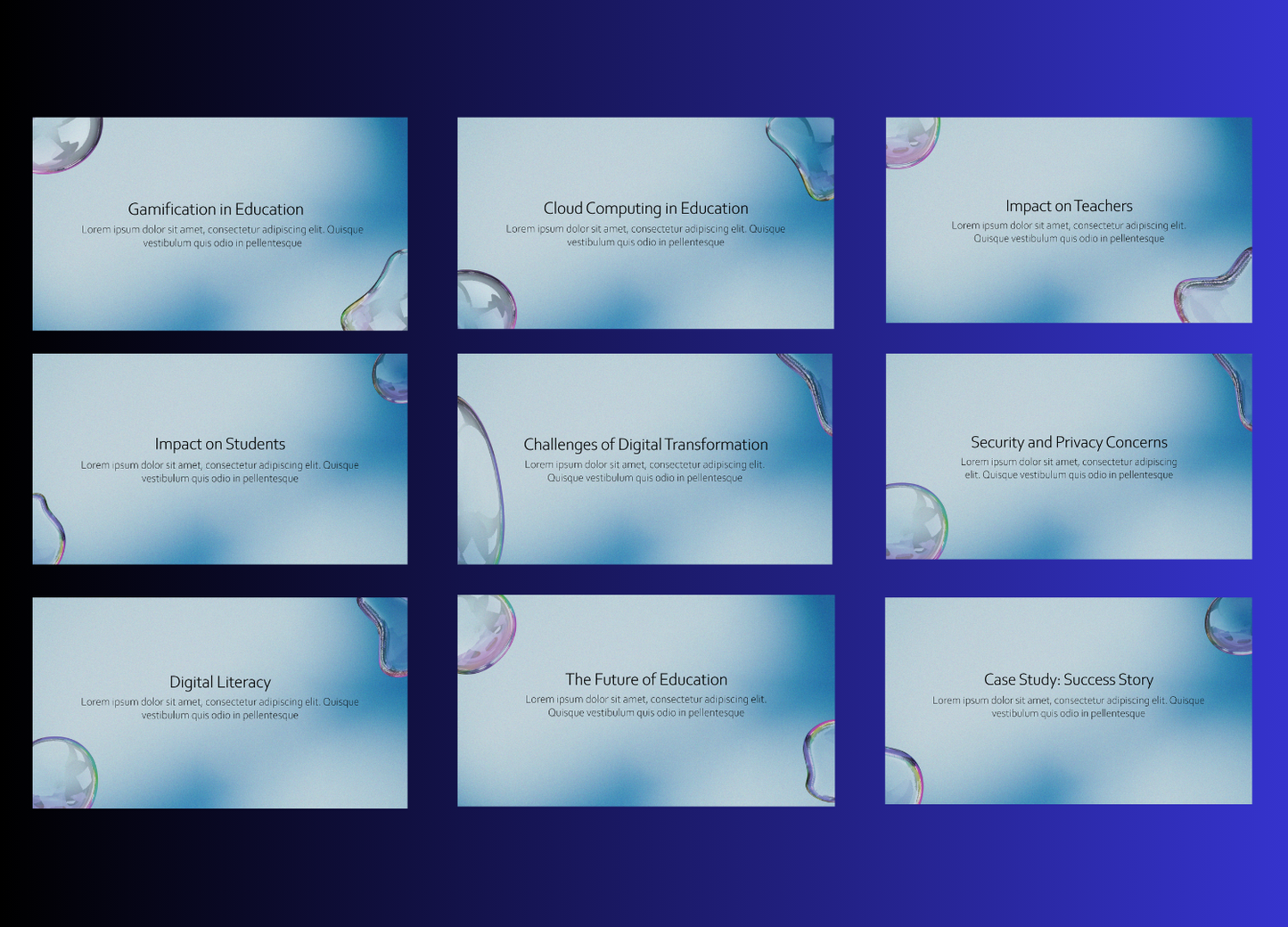 Digital Transformation in Education PowerPoint Template