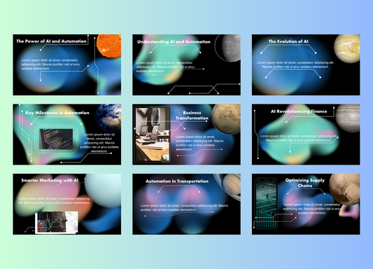 The Power of AI and Automation PowerPoint Template