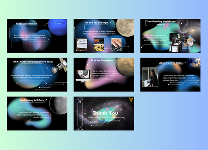 The Power of AI and Automation PowerPoint Template