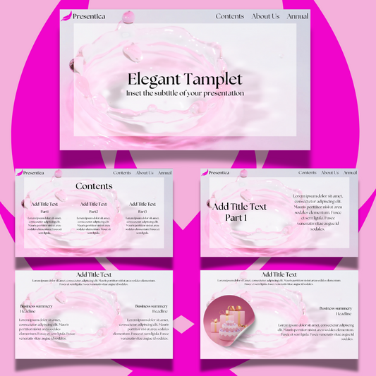 Elegant Pink Canva Template