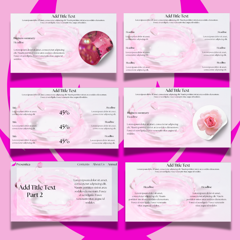 Elegant Pink Canva Template