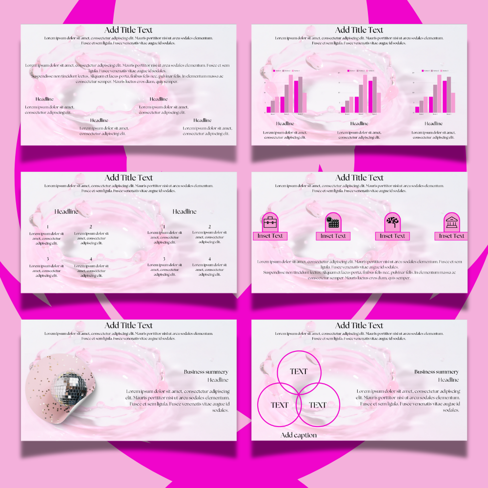 Elegant Pink Canva Template