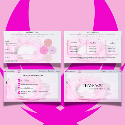 Elegant Pink Canva Template
