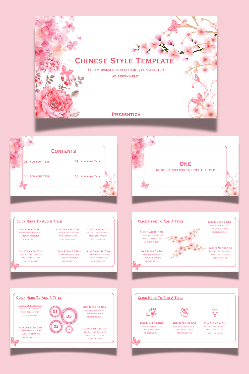 Chinese Template Canva Design (Pink Theme)