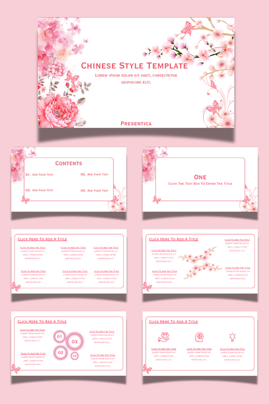 Chinese Template Canva Design (Pink Theme)