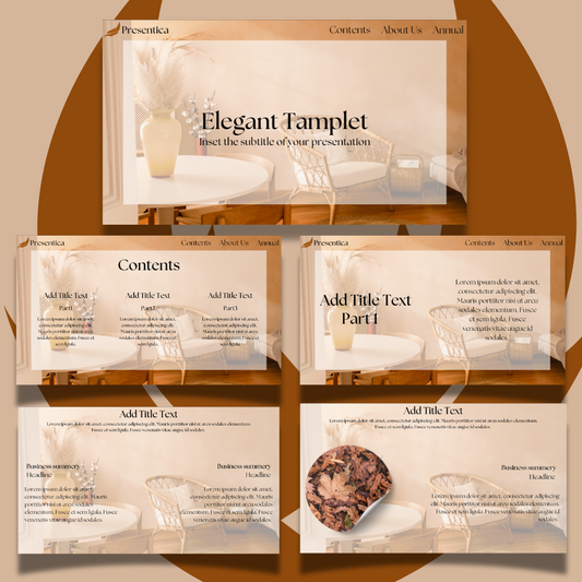Elegant Canva Template (Brown Theme)