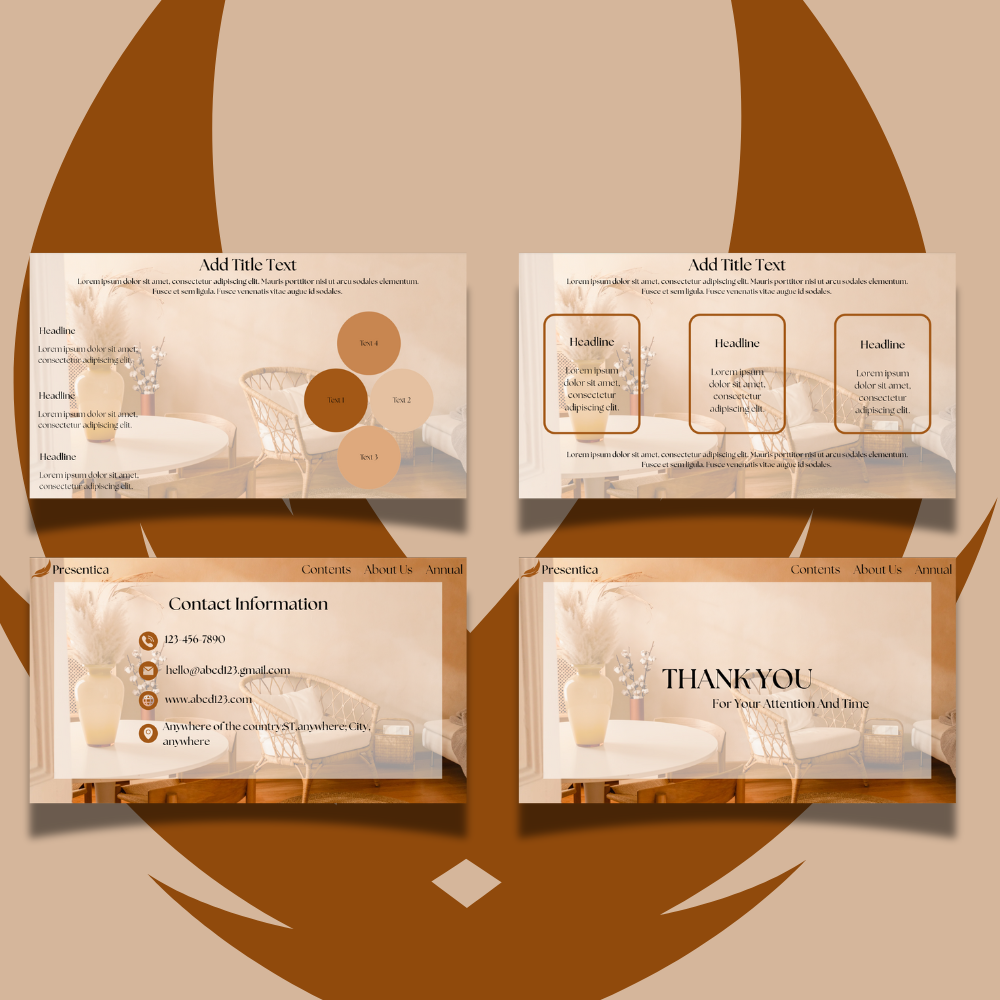 Elegant Canva Template (Brown Theme)