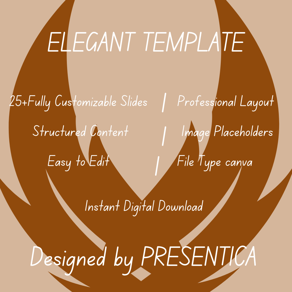 Elegant Canva Template (Brown Theme)