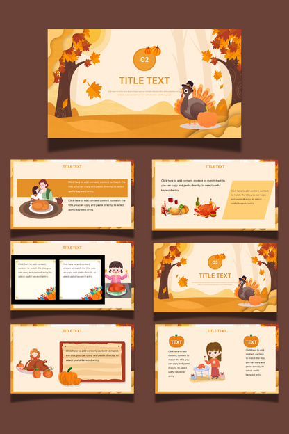Cartoon-Themed PPT & Canva Template (Brownish-Yellow Theme)