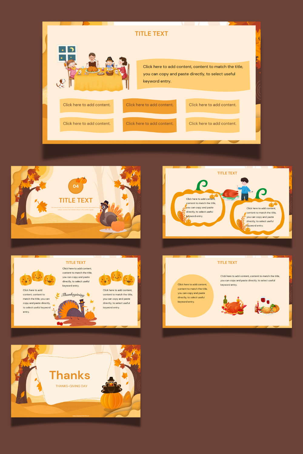 Cartoon-Themed PPT & Canva Template (Brownish-Yellow Theme)