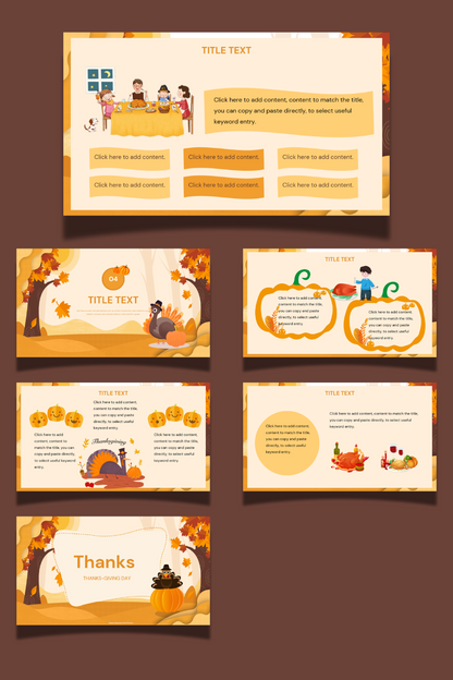 Cartoon-Themed PPT & Canva Template (Brownish-Yellow Theme)