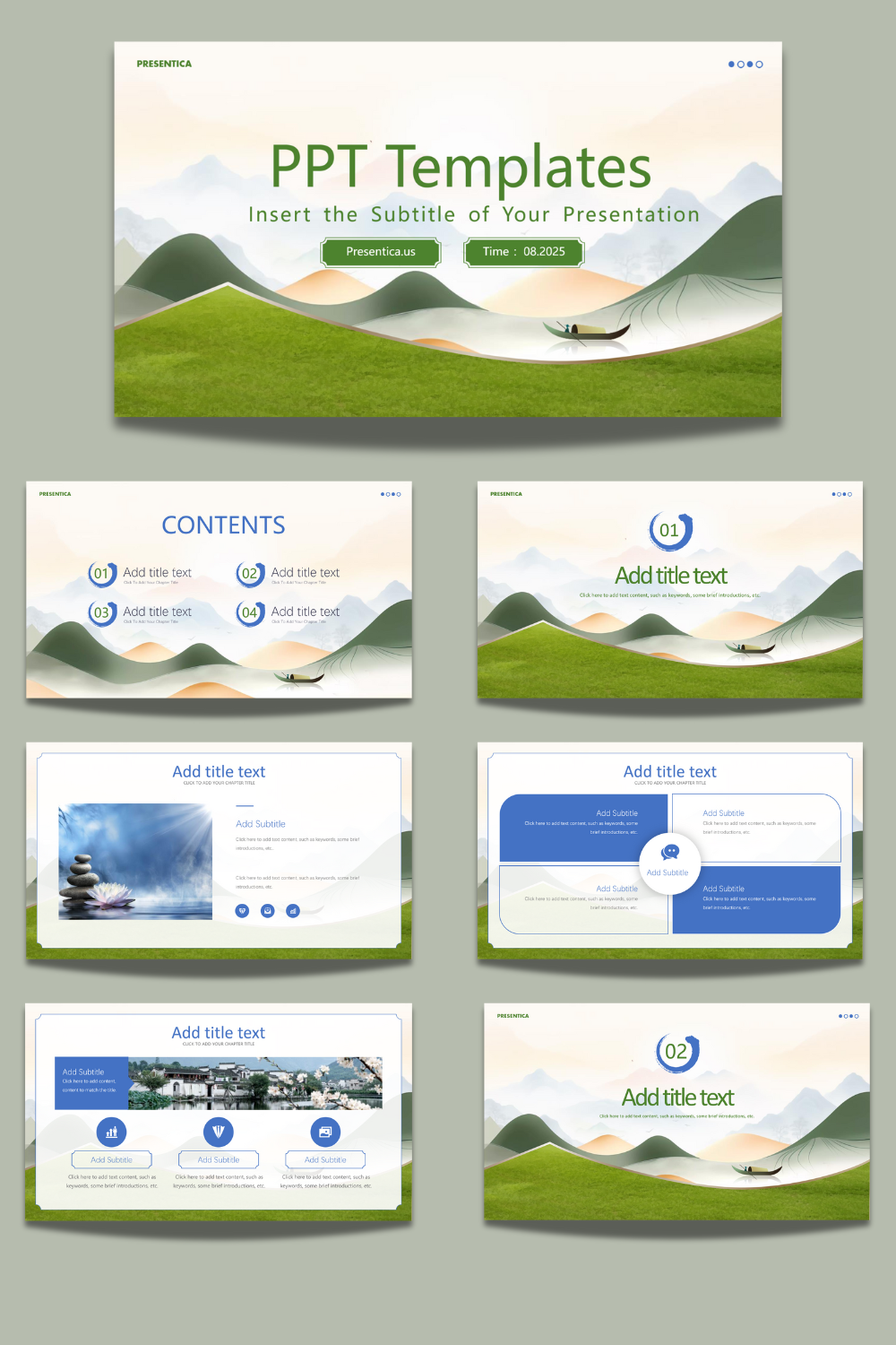 Versatile Green PowerPoint Template