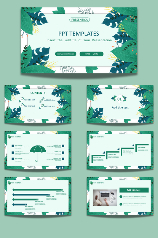 Elegant Green PowerPoint Template